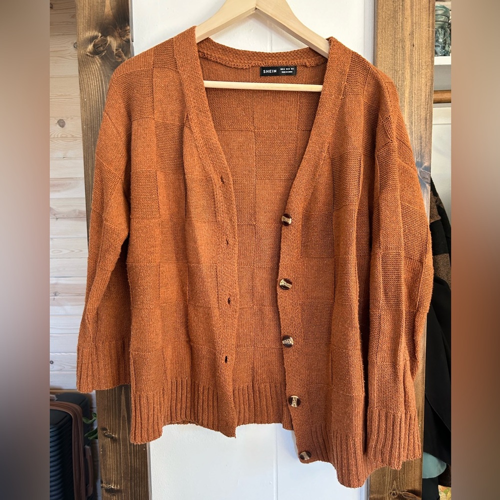 Rust cardigan